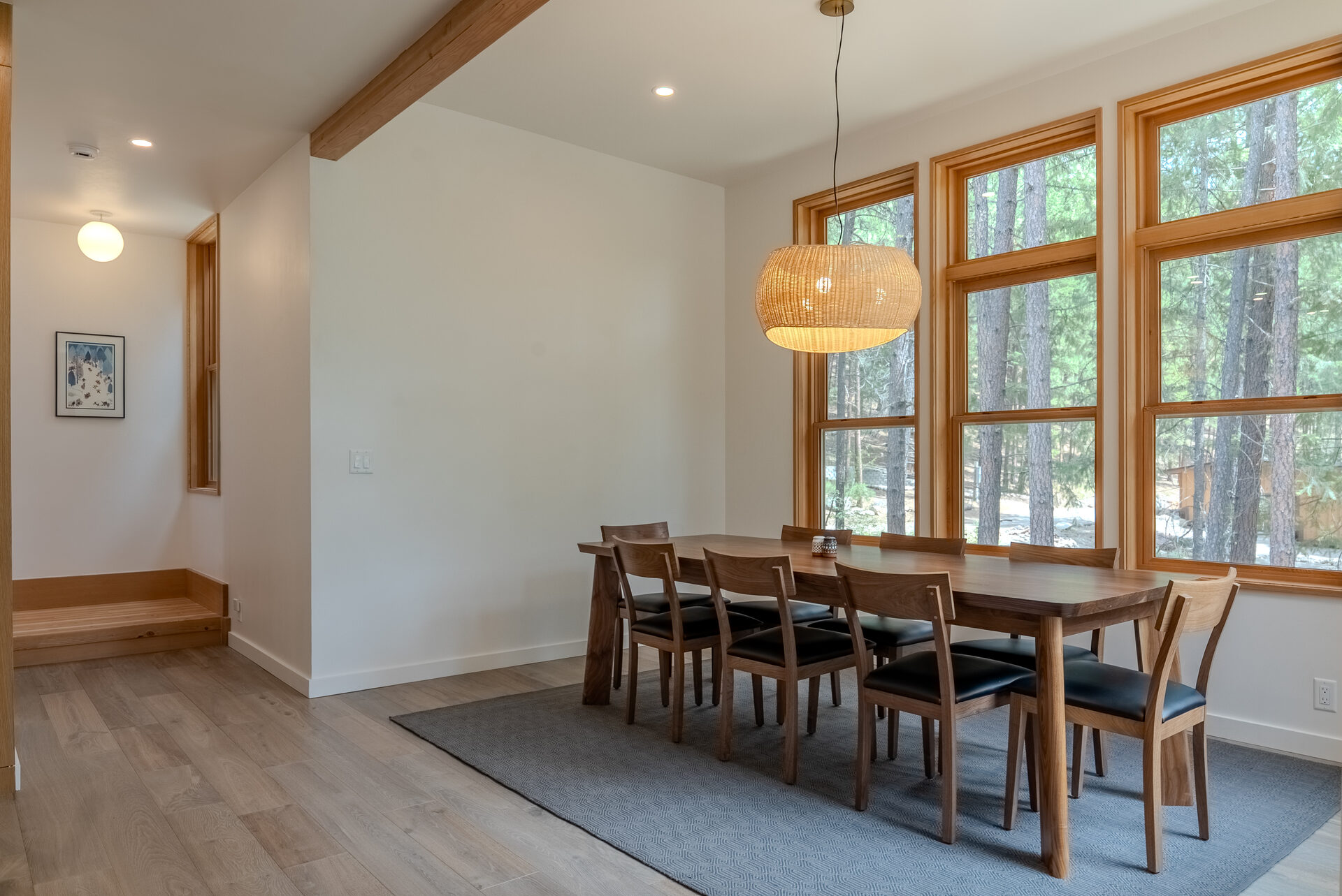 Rock Rose — dining area and hallway
